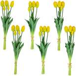 Northlight Real Touch™ Yellow Artificial Tulip Floral Bundles, Set of 6 - 18"