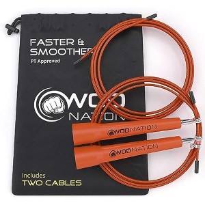WOD Nation Adjustable Speed Jump Rope For Men, Women & Children, Fitness Skipping Rope for Boxing, MMA and Endurance - 1 of 4