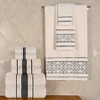 Zero Twist Cotton Solid and Floral Jacquard 9 Piece Bathroom Towel Set by Blue Nile Mills - 2 of 4