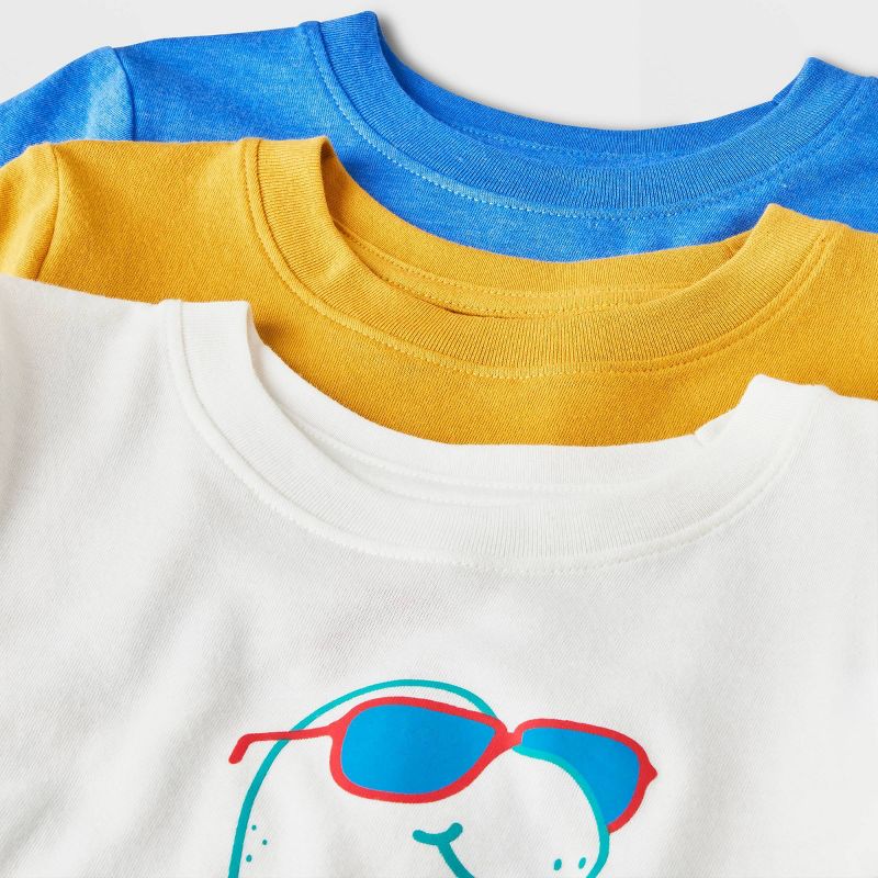 Toddler Boys&#39; 3pk Short Sleeve Graphic T-Shirt - Cat &#38; Jack&#8482;, 4 of 8