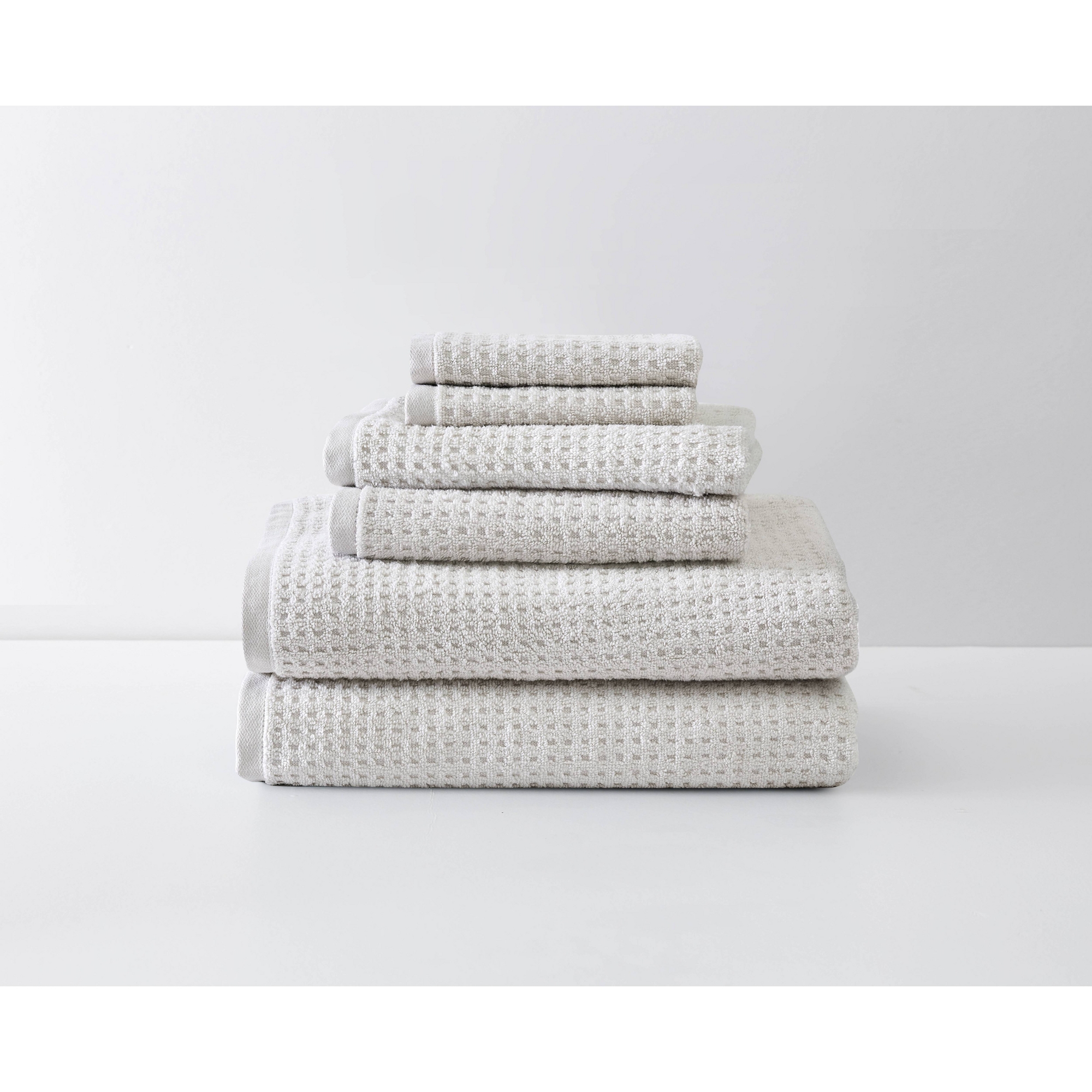6pc Northern Pacific Bath Towel Set Cream - Tommy Bahama: Cotton Terry, Oeko-Tex Certified, Lightweight