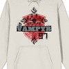 Buffy The Vampire Slayer Vampyr '97 Long Sleeve Sand Adult Hooded Sweatshirt - 2 of 3