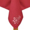 Design Imports  Solid Polyester Tablecloth, White, 60X120" - 2 of 4