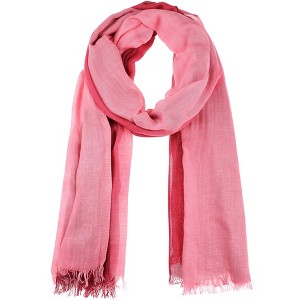 INSPIRE CHIC Women's Gradient Color Ombre Cotton Linen Soft Hijab Head Scarves 1Pc - 1 of 4