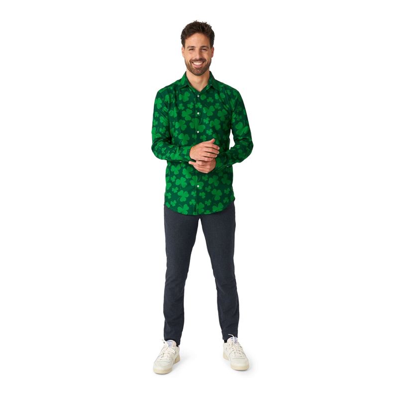 Suitmeister Men's Party Shirt - St. Pats Green, 3 of 4