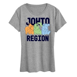 Women's - Pokémon - Johto Region Short Sleeve Graphic T-Shirt - 1 of 4