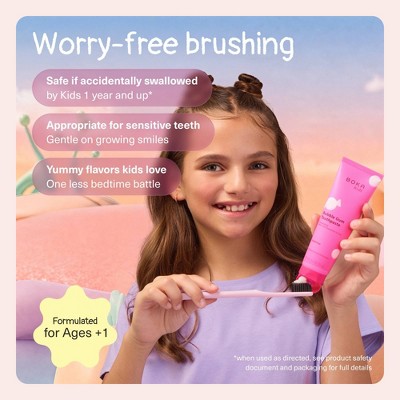 Boka Kids' Fluoride-Free Nano Hydroxyapatite Toothpaste - Bubblegum - 3.4oz