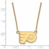 Black Bow Jewelry 14k Yellow Gold Plated Sterling Silver Philadelphia Flyers NHL Necklace 18 Inch - 2 of 4