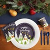 Blue Panda 80 Pack "Happy Holidays" Paper Plates, Christmas Party Supplies with Reindeer Design, 9 In - 2 of 4