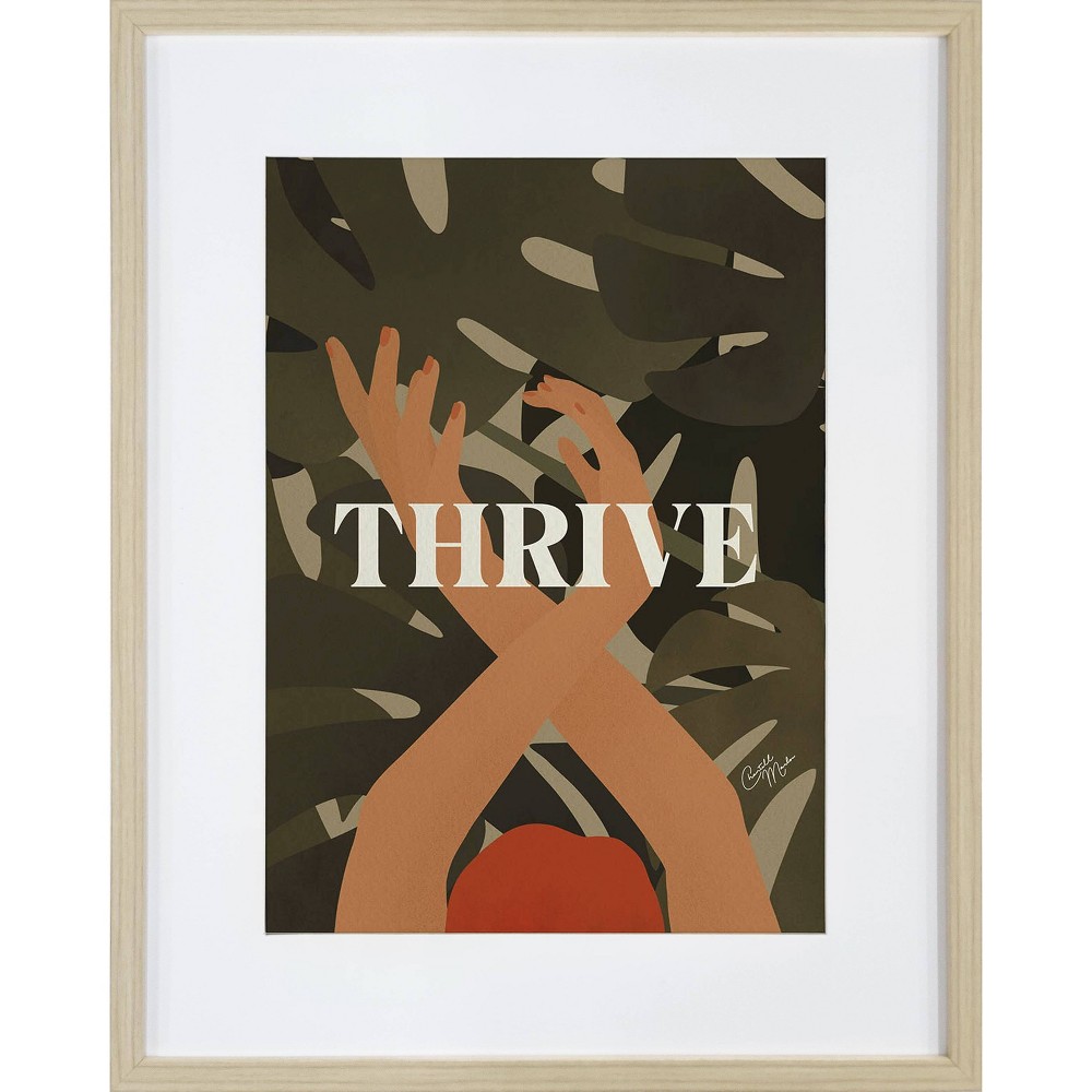16" x 20" Thrive Framed Under Glass Wall Art - Chantell Marlow