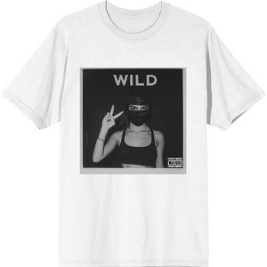 "Wild" Album Cover Masked Woman Adult Crew Neck Short Sleeve Tee - 1 of 2