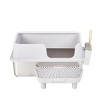 LunaLulinlkStainless Steel Cat Litter Box with Lid, Extra Large Litter Pan with High Sides for Big Cats - 2 of 4