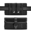 LUXMO Large Horizontal Universal Nylon Pouch w/Large Front Zipper Compartment - Black - 2 of 4