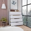 CAVINAS 4-Drawer Dresser,Modern Wide Chest of Drawers,Matte Finish Storage Cabinets for Living Room,Entryway,Bedroom Furniture - 2 of 4