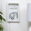 Pavilion Gift Company - Camp Life - 5.5" x 8.5" Framed Glass Plaque - Wall Sign Panels - 2 of 4