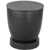 Baku Side Table Black 20.3"H – Sleek Powder-Coated Steel Round Tabletop By Zuo Modern - 3 of 4