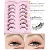 Natural Lashes Wispy Lashes Natural Look False Eyelashes Natural Flared Eyelashes False Eye 7 Pairs - 3 of 4