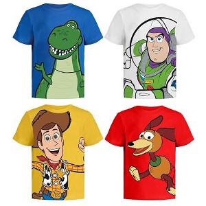 Disney Toy Story Pixar T-Shirt (Sets) Woody Buzz Lightyear Jessie Rex Hamm MrPotato Forky Slinky Dog Toddler/Birthday Kids Clothes - 1 of 4