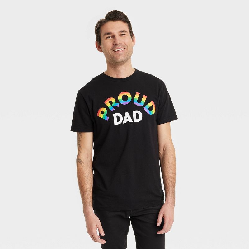 Men's IML Proud Dad Short Sleeve Graphic T-Shirt - Black, 1 of 9