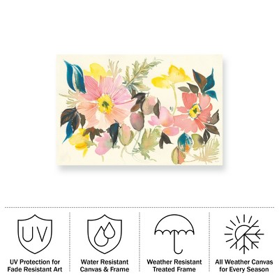 Kristy Rice Pastel Garden Botanical Outdoor Canvas Art
