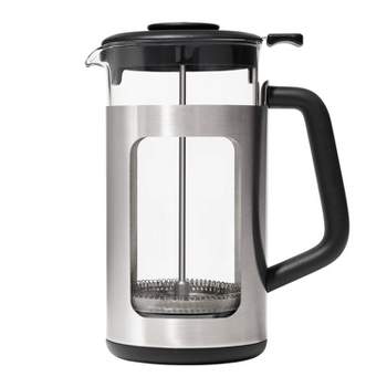 Coffee Gator French Press Travel Coffee Maker Thermal Insulated Brewer Gray