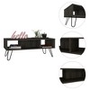 Newport Rectangle 2-Shelf Coffee Table Carbon Espresso - 2 of 4