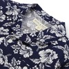Hope & Henry Boys' Linen Short Sleeve Camp Shirt (Navy Hibiscus Linen, XX-Small) - 4 of 4
