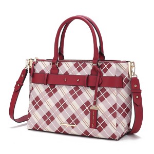 MKF Collection Vivian Plaid Women’s Satchel Bag by Mia K - 1 of 4