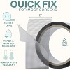 HOME INTUITION 4 In. x 15 Feet Gray  Fiberglass Window Screen Repair Tape Patch for Ripped Screen Doors and Windows - 3 of 4