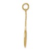 Black Bow Jewelry 14k Yellow Gold Tennis Racquet Pendant - 2 of 4
