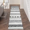 Coucheta Geometric Area Rug Washable Non-Slip Low Pile Stain Resistant Throw Carpet for Living Room Bedroom,Multi-Color & Size - 2 of 3