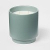 14oz Matte Ceramic Candle Sea Salt & Sage Teal Green - Project 62™ - image 3 of 4