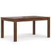 Sapphtopaz Dining Table Kitchen Table 60" Wooden Rectangular Dining Table with Wood Legs for Kitchen, Dining Room - 4 of 4