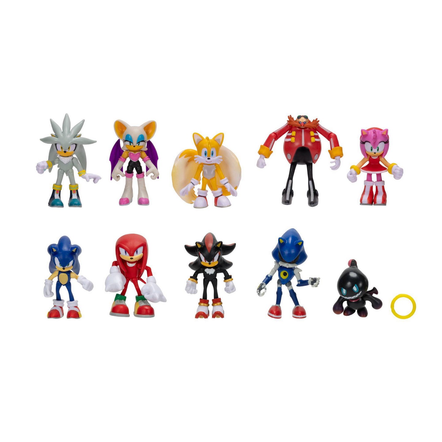 Детские фигурки Sonic the Hedgehog Friends and Rivals 2.5” Action Figures 10 Pack — фото 3