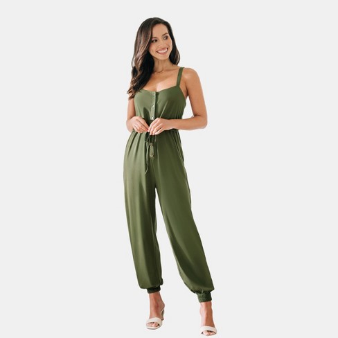 Target store olive jumpsuit