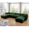 Oversized 142.5" Chenille Modular U-Shaped Sectional Sofa with Cylindrical Cushios and Storage Seat, 6-Piece Free combination Sofa - 3 of 4