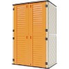 Syemin Outdoor Storage Shed, Vertical Tall Tool Shed with Five Shelves, Lockable Door for Patio, Backyard and Lawn, Orange, 50"*79.53"*29" - 2 of 4