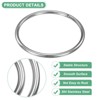 Unique Bargains Dream Catcher Stainless Steel Macrame Wreath Floral Round Metal O Rings 6 PCS - 2 of 4