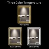 PAGED Stylish Bathroom Mirror, LED Vanity Mirror, Dimmable Anti-Fog Makeup Mirror with Gunmetal Gray Frame for Bathroom - 3 of 4