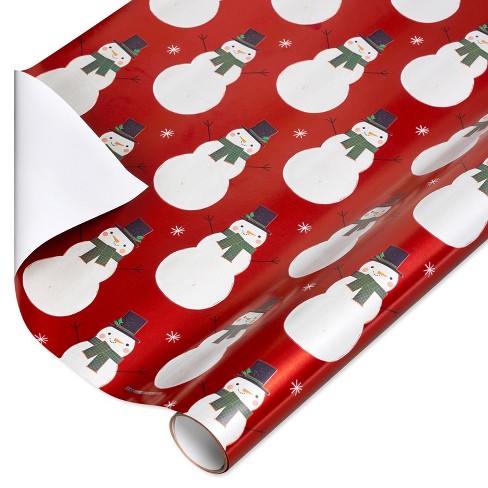 SNOWMAN Printable Gift Wrap. Minimal Wrapping Paper, A4 & A3 cheap,  Downloadable, DIY Christmas Wrapping Paper 