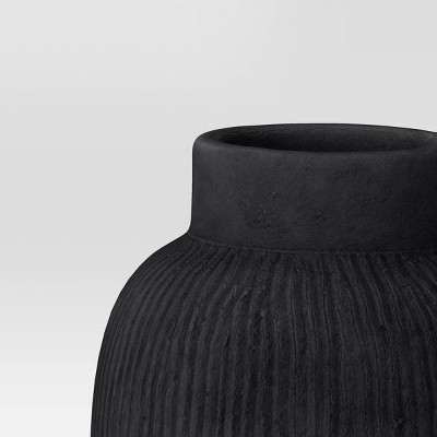 Tall Ceramic Vase Black - Threshold&#8482;