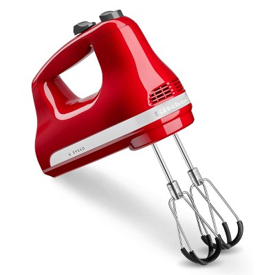 KitchenAid 6-Speed Hand Mixer with Flex Edge Beaters - Red