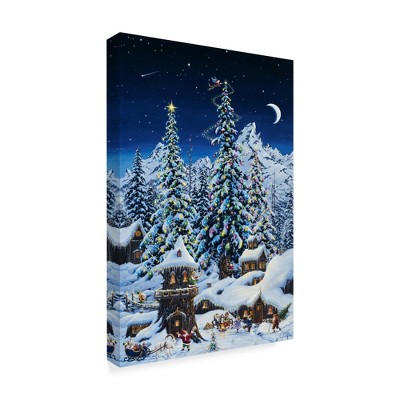 Trademark Fine Art -Jeff Tift 'Christmas With The Elves' Canvas Art