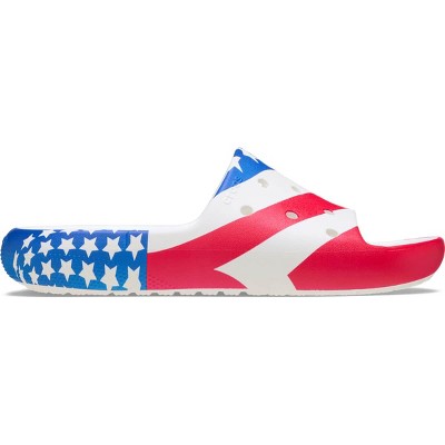 Crocs Adult Classic American Flag Slides 2.0