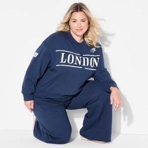 Women's Oversized Pullover Sweatshirt - Wild Fable™ - 1 of 3