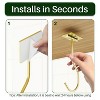 LunaLulinlk 2-Pack Self Adhesive Banana Hook, Metal Banana Hanger Hook,Under Cabinet Hook For Bananas Or Kitchen Items Gold - 3 of 4