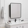 Lirago Bathroom Vanities Medicine Cabinet Mirror 30*24 Black - 2 of 4
