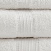 Vynxaria Bath Towels and Washcloths: White 6-Piece Eco-Friendly Set - 4 of 4