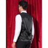 Lars Amadeus Men's V-Neck Party Dress Prom Nightclub Shiny Sleeveless Argyle Sequin Vest - 2 of 4