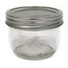 Ball Jarden Kerr Wide Mouth Half Pint Glass Mason Canning Jars Lids Bands 12 Count - 2 of 3